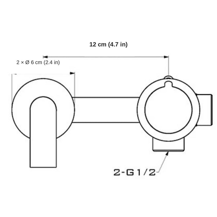 Klara - Wall Mounted Bathroom Sink Faucets BO-HA