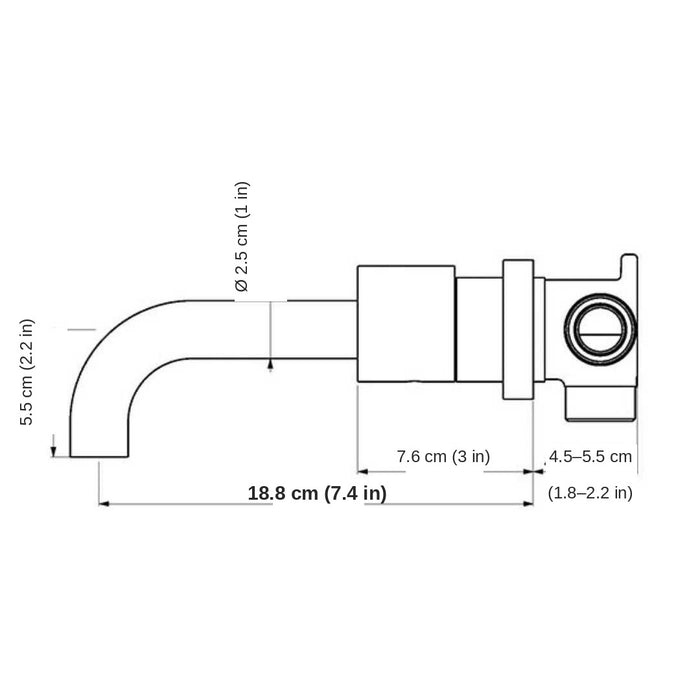 Klara - Wall Mounted Bathroom Sink Faucets BO-HA