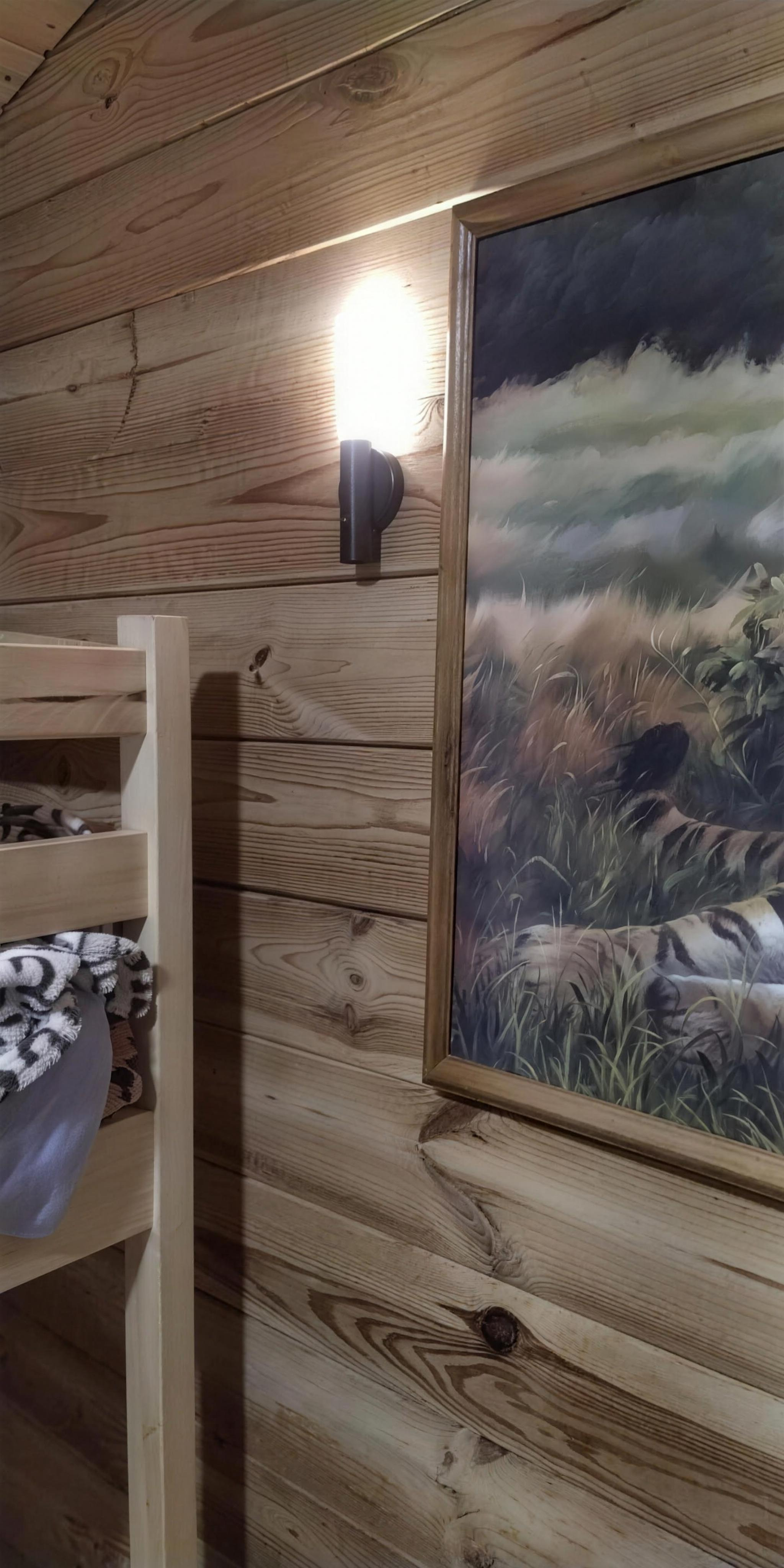 Arne - Rechargeable Wooden Sconce — customer photo by Karen K.