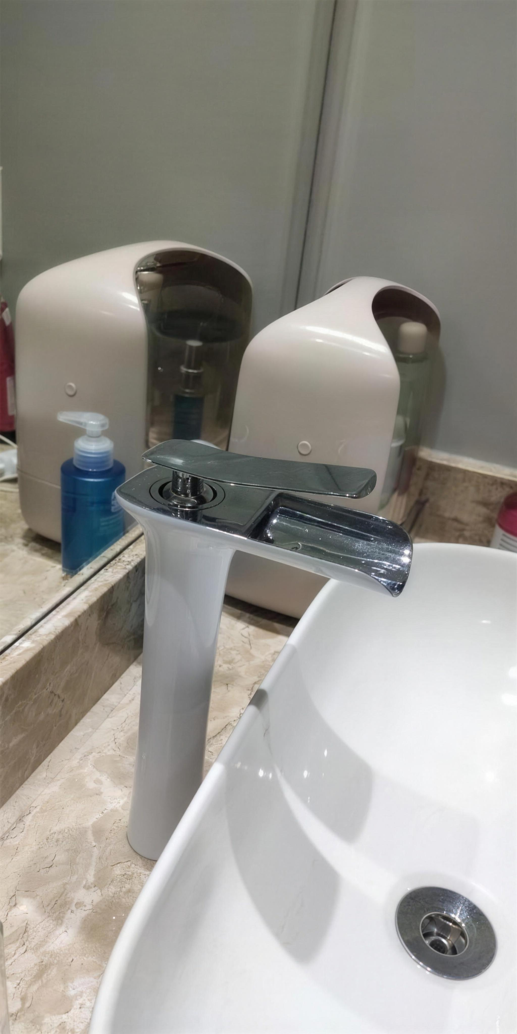 Margareta - Waterfall Single Handle Basin Faucet — customer photo by Sarah B.