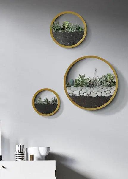 round hanging wall vase planter Ame