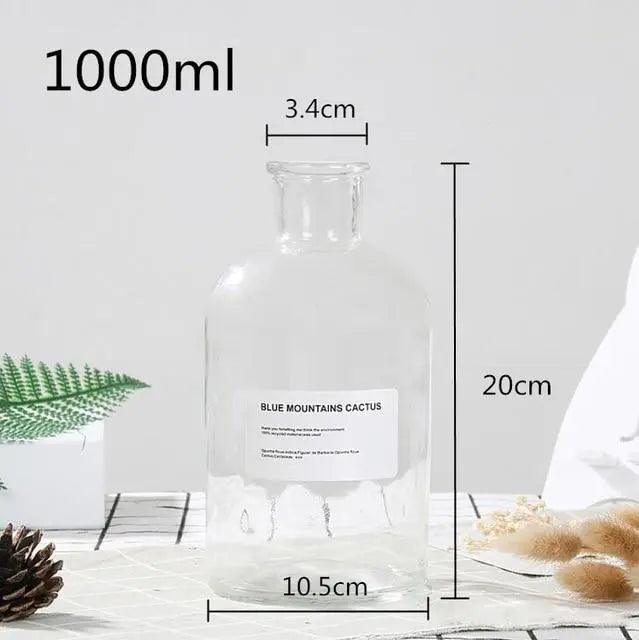 Atalie - Glass Bottle Vase  BO-HA 1000ml Small Mouth  