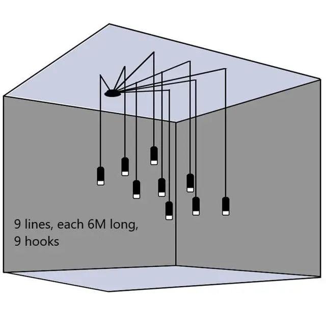 Avila - Plug-In Hanging Lights For Bedroom  BO-HA 9 Pendants (6m) B  