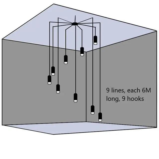 Avila - Plug-In Hanging Lights For Bedroom  BO-HA 9 Pendants (6m) C  