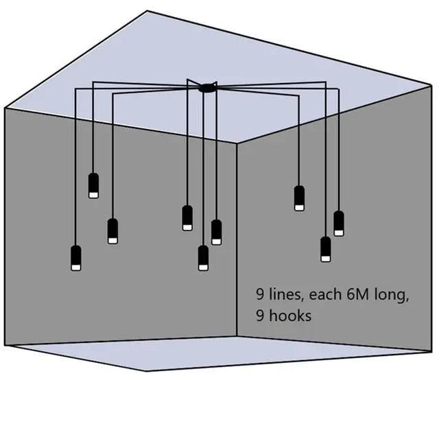 Avila - Plug-In Hanging Lights For Bedroom  BO-HA 9 Pendants (6m) A  