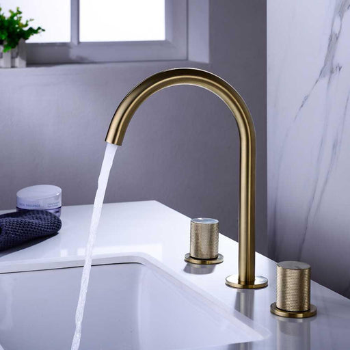 Evelina - Deck Mounted Bathroom Sink Faucets  BO-HA Brushed Gold  