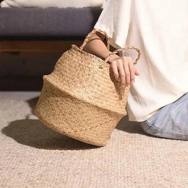 Frendo - Foldable Woven Bamboo Storage Basket  BO-HA   