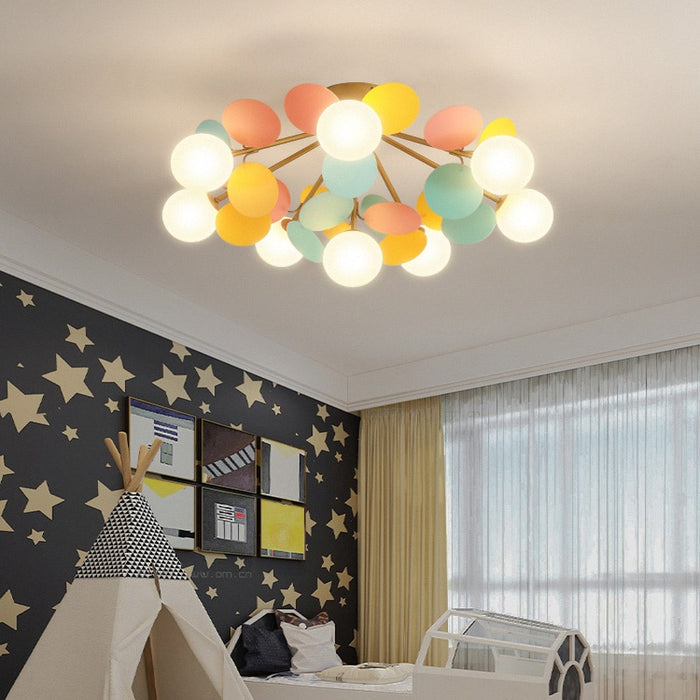 Jorma - Modern Nursery Ceiling Light For Childrens Lighting  BO-HA Colourful 8 