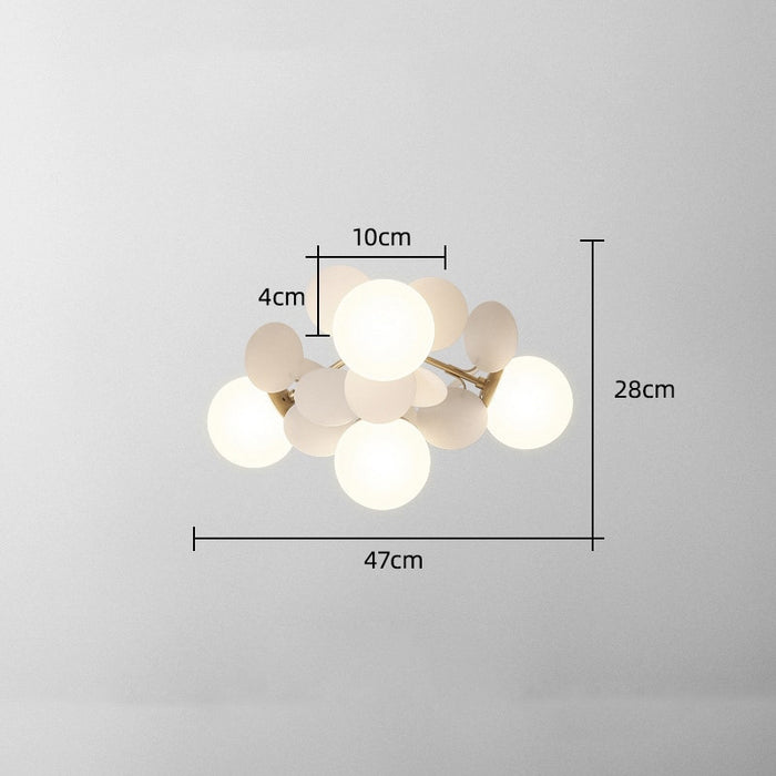 Jorma - Modern Nursery Ceiling Light For Childrens Lighting  BO-HA White 4 