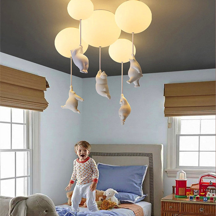 Ruben - Bear Nursery Ceiling Light Childrens Lighting 0 BO-HA   
