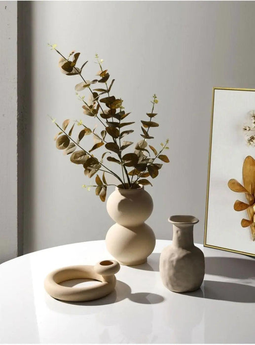 Ingrid - Minimal Ceramic Vase  BO-HA Set of Three  