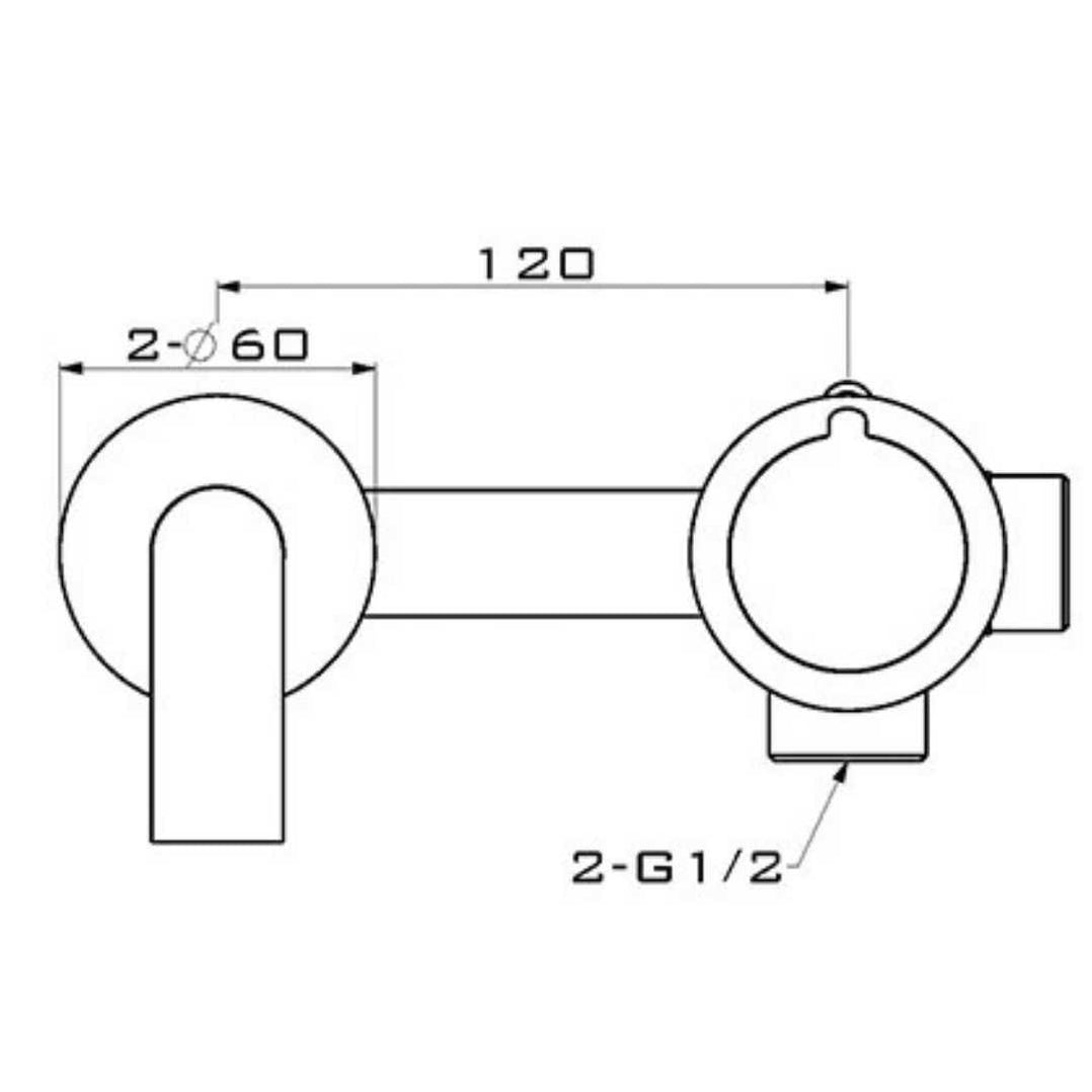 Klara - Wall Mounted Bathroom Sink Faucets — BO-HA