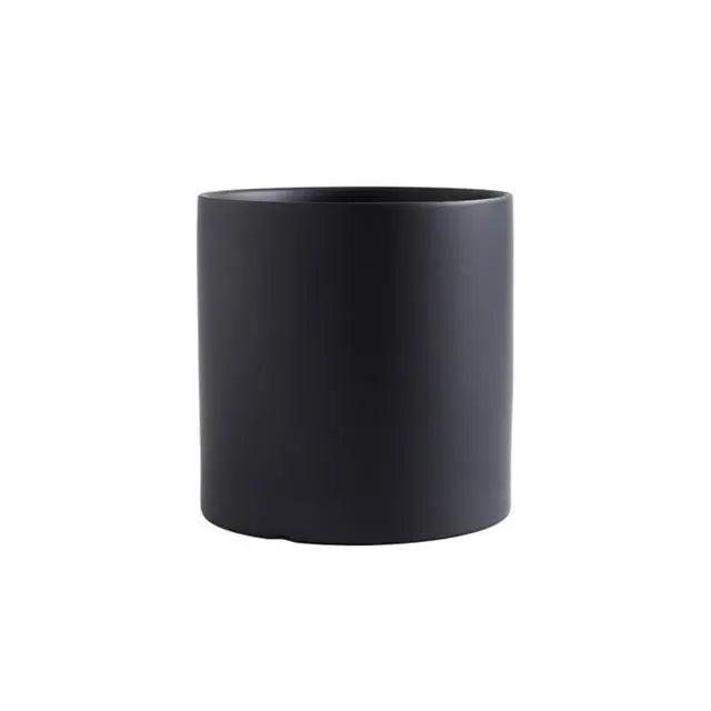 Lotta - Nordic Minimalistic Pot  BO-HA Black Medium + Tray 