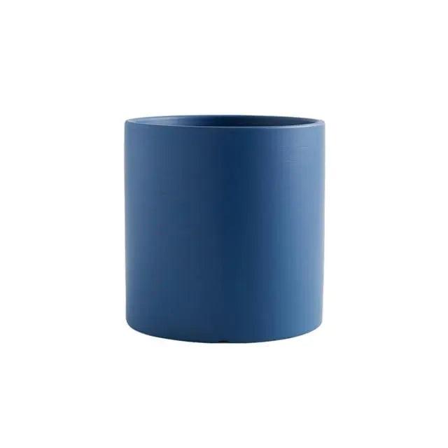 Lotta - Nordic Minimalistic Pot  BO-HA Dark Blue Medium + Tray 
