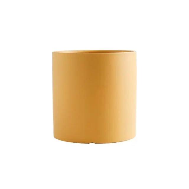 Lotta - Nordic Minimalistic Pot  BO-HA Yellow Medium + Tray 