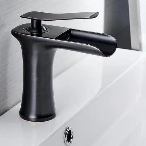 Mai - Single Handle Gold Bathroom Faucet  BO-HA Black  
