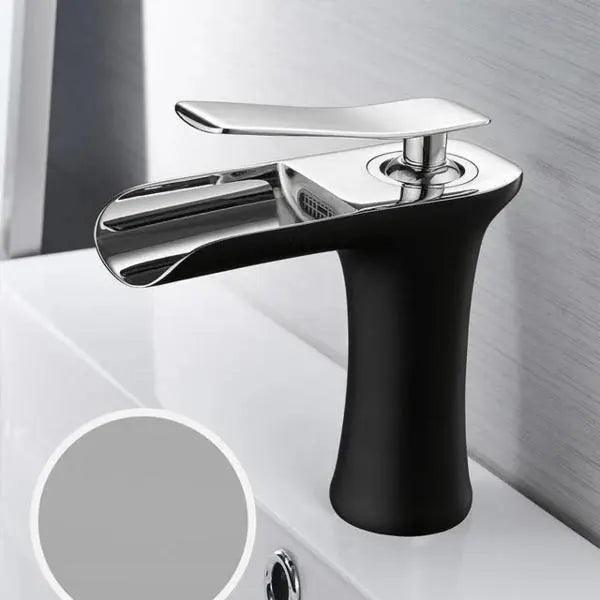 Mai - Single Handle Gold Bathroom Faucet  BO-HA Black & Chrome  