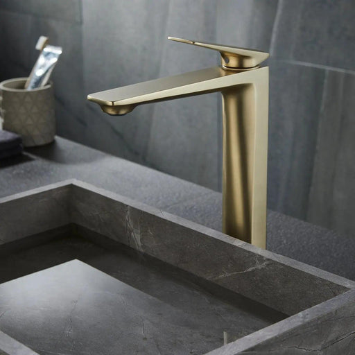 Malina - Modern Nordic Deck Mounted Faucet  BO-HA Brushed Gold High  