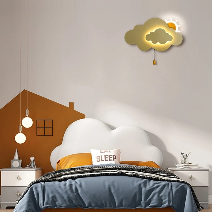 Antero - Childrens Lighting Cloud Nursery Night Light  BO-HA Gold  