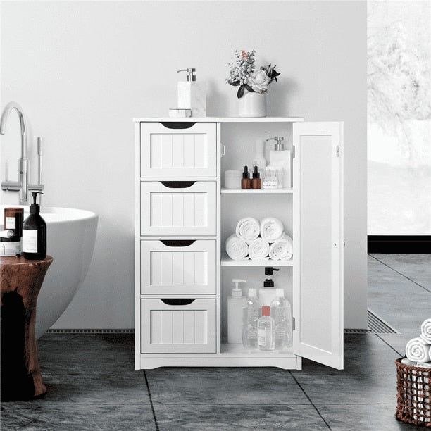 Haldor - Nordic Wooden Bathroom Medicine Cabinets  BO-HA White  
