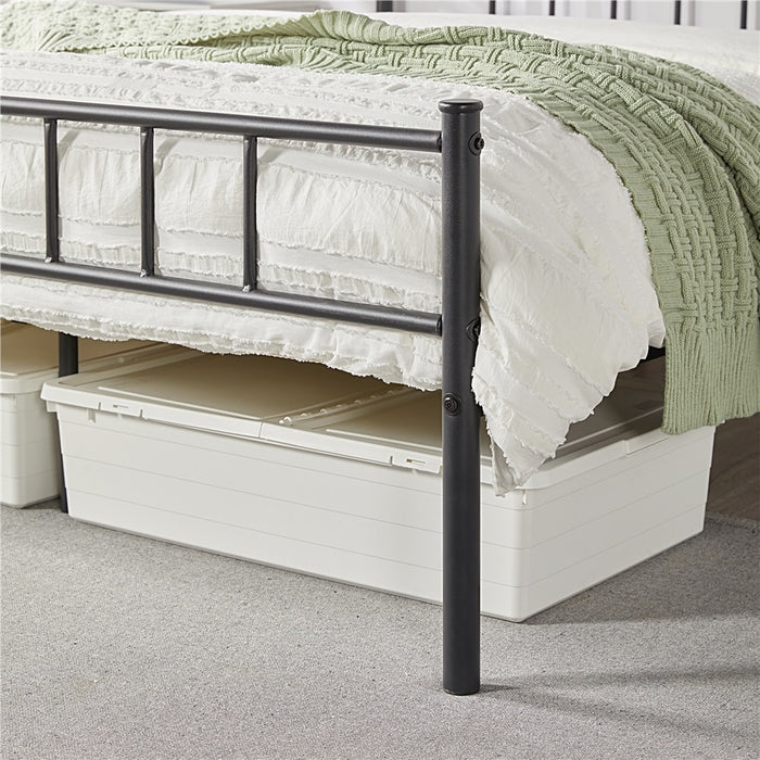 Birk - Queen Size Bed Frame Metal Bed Frame Queen Bed Frame with Storage  BO-HA   