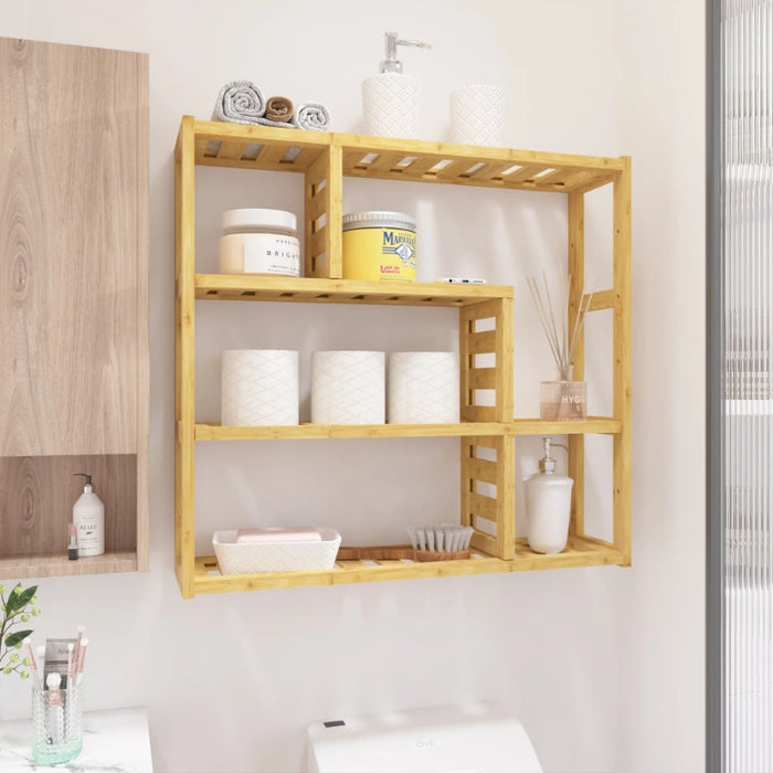 Lisbet - Shower Shelves 3-Tier Bamboo Bathroom Wood Shelves  BO-HA   