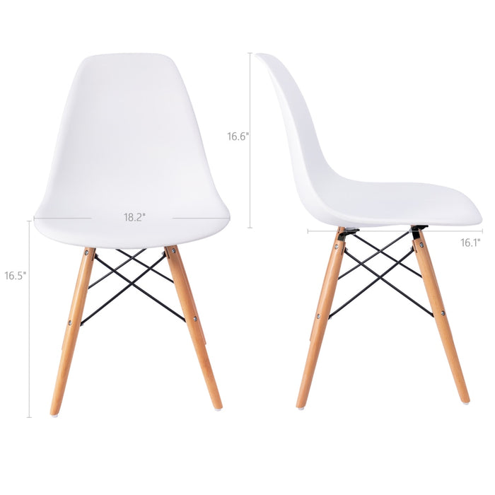 Idunn - Set of 4 Nordic Furniture Wooden Chair with Wooden Legs  BO-HA   