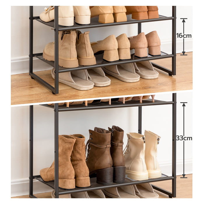 Shoe Rack Meta Designs Viveka - Shoe Rack for Entryway Metal Shoe Rack — BO-HA