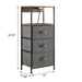 Eilif - Modern 3 Drawer Nightstand with Charging Station  BO-HA   