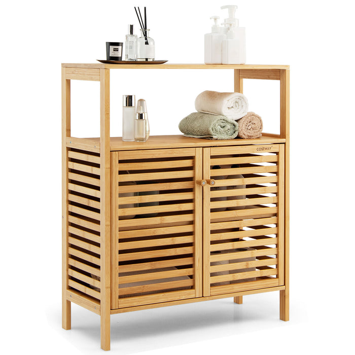 Fredrika - Bamboo Wood Storage Cabinets Bathroom Cabinets  BO-HA   