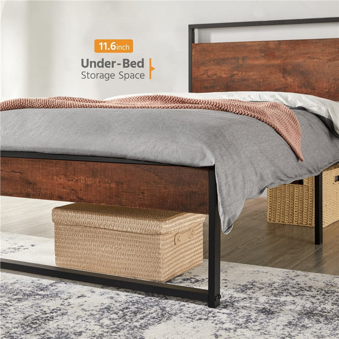 Saga - Wooden Bed Frame Twin Bed Frame  BO-HA   