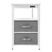 Solveig - Modern Nightstand with Charging Station  BO-HA   