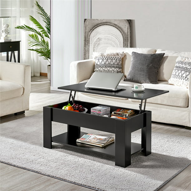 Tindra - Lift Top Coffee Table with Storage Square Coffee Table with Storage  BO-HA Black 38.6in Wide  