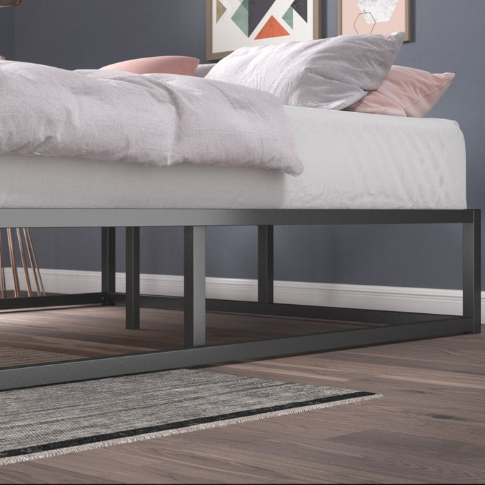 Ingvar - Modern Studio Platform Twin Bed Frame Metal Bed Frame  BO-HA   