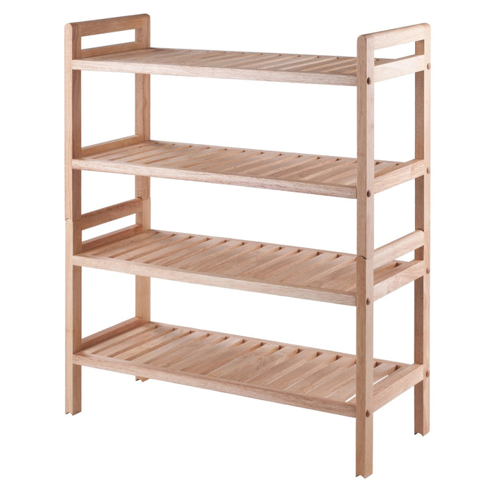 Wood Shoe Shelf Storage Organizer Hanging Bar Entryway Shoe Rack, Home Shelf  Storage Cabinet for Shoes, Books and Flowerpots Natural