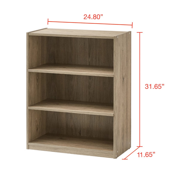Ivar - Living Room Shelves Wood Storage Shelves Three Tier Shelf  BO-HA   