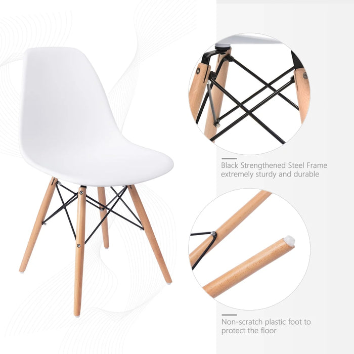Idunn - Set of 4 Nordic Furniture Wooden Chair with Wooden Legs  BO-HA   