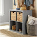 Soren - Cube Drawer Organizer Cubicle Storage Wood Shelves  BO-HA Gray  