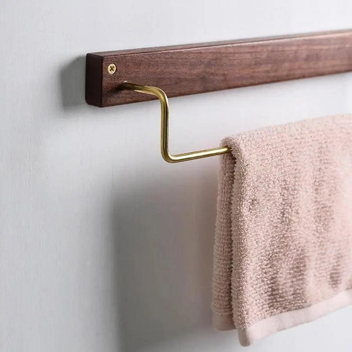 Rustic Cast Iron Hand Towel Ring, Bathroom Wooden Holder Rack – AllBarnWood