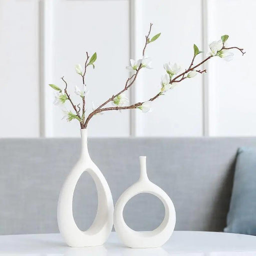 Wilma - Nordic Ceramic Flower Vase  BO-HA Set of Both  