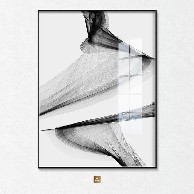 "Nakskov's Black & White" - Stretched Canvas  BO-HA 21 x 30 cm A 