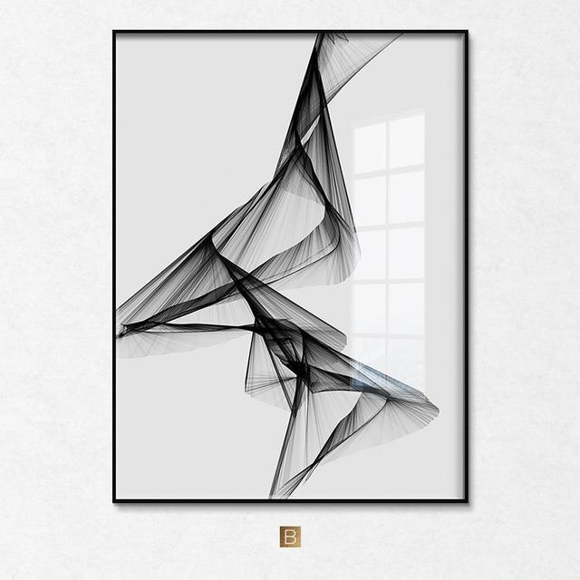 "Nakskov's Black & White" - Stretched Canvas  BO-HA 21 x 30 cm B 