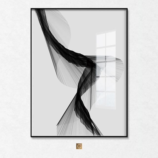 "Nakskov's Black & White" - Stretched Canvas  BO-HA 21 x 30 cm C 